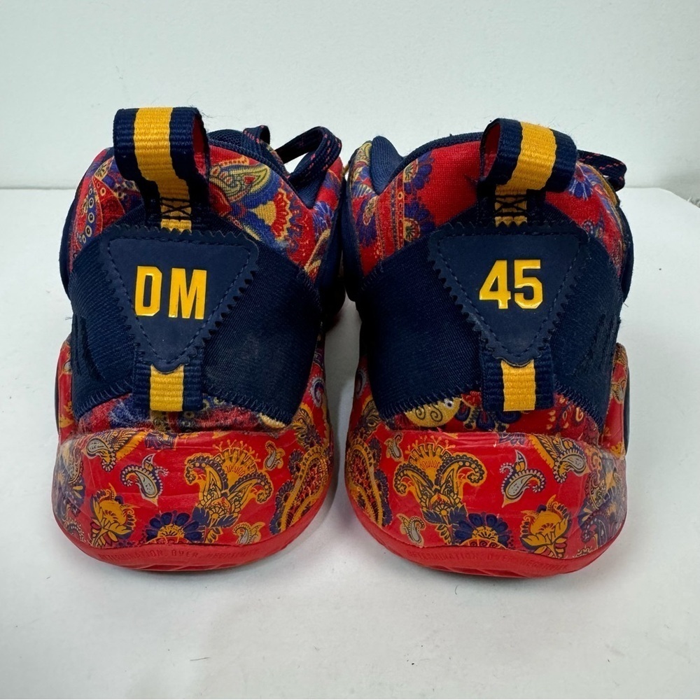 Adidas D.O.N. Issue #3 Bel-Air Athletics Prep School Red Blue Colorway Sneakers - Picture 5 of 10